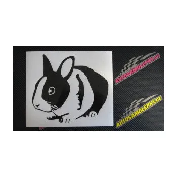 Samolepící dekorace SAMOLEPKA Králík 002 levá zakrslý králíček (10 - červená) NA AUTO, NÁLEPKA, FÓLIE, POLEP, TUNING, VLASTNÍ TEXT, TISK, AUTOSAMOLEPKY.cz, POLEPY, OBRÁZEK, LOGO, SAMOLEPKY