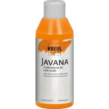 Speciální výtvarná barva Kreul Barva na světlý textil JAVANA 250 ml ORANŽOVÁ
