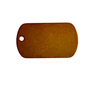 Vojenské psí známky DCH Kovová psí známka - velký obdélník Barva: Oranžová