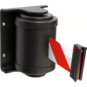 Dílenský regál Otočná nástěná zábrana proti vstupu 4,5 m, bílá / červená