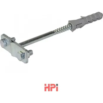 Hromosvod HPI Podpěra vedení stěnová s hmoždinkou - kovový úchyt délka 120mm, pr. 12mm