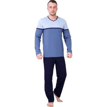 Pánské pyžamo Pánské pyžamo Gaspar 541 M-Max Barva/Velikost: modrá světlá / L