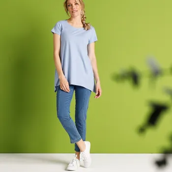 Dámské legíny 7/8 bělené džegíny, eco-friendly sepraná modrá 50