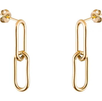 Náušnice franco bene Classic chain náušnice - pozlacené | 506