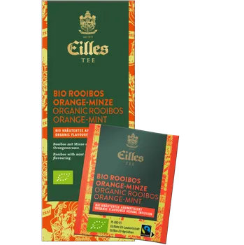 Čaj Čaj EILLES BIO & FAIRTRADE - rooibos čaj - pomeranč a máta 1 x 25 ks x 2 g