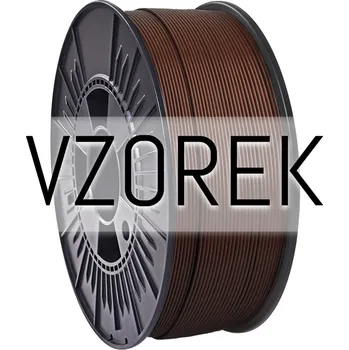 Filament NEBULA PETG vzorek - 10 m Barva: ČOKOLÁDOVĚ HNĚDÁ (CHOCOLATE BROWN)