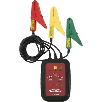 Měřicí přístroj Testboy TV 411 měřič sledu fází, CAT III 600 V, LED