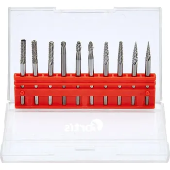 Fréza Stopkové frézy sadaHM 3mm 10-díl. FORTIS