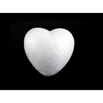 Pro Háčkování Polystyrenové srdce 10 cm