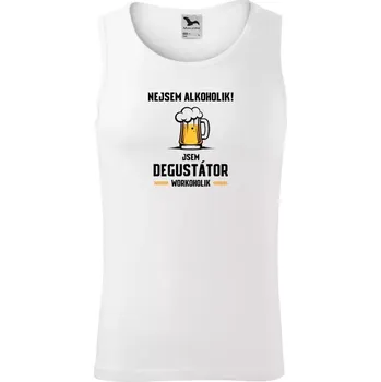 Pánské tílko Pánské tílko Malfini Core Nejsem alkoholik! Jsem degustátor workoholik