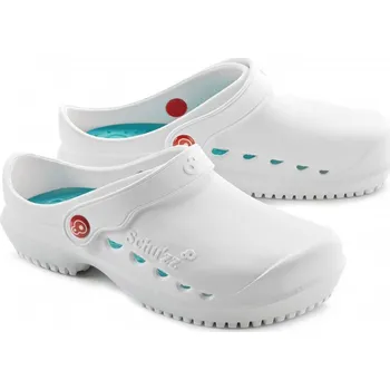 Pánské pantofle Pantofle Schu'zz Protect 0129 bílé s petrolejovou stélkou 45