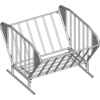 Krmelec pro ovce a kozy na kulaté balíky