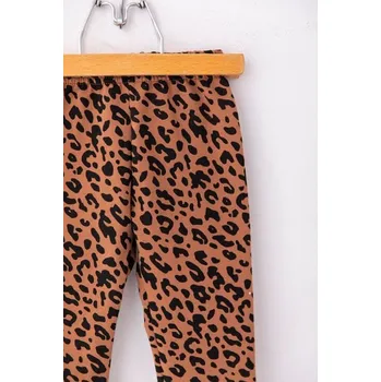 Dívčí legíny Thermo Legíny Lily Grey leopard hnědý - 98