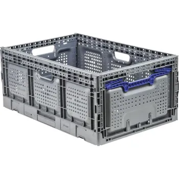 Úložný box Výklopný box Industrial 600x260x400 mm šedý, modrý