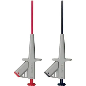 Elektrická zásuvka Beha Amprobe 370010 sada bezpečnostních krokosvorek, zásuvka 4 mm, CAT III 1000 V, černá, červená