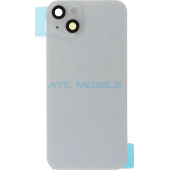 Náhradní kryt pro mobilní telefon iPhone 14 Plus zadní kryt (sklo) s logem, rámečkem včetně magnetů, blesku, sklíček kamer, bílý (OEM) a zpět 44 Kč s ATC Clubem