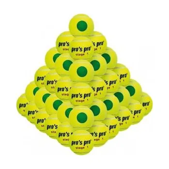 Tenis Dětské tenisové míče Pros pro stage 1, středně tvrdé