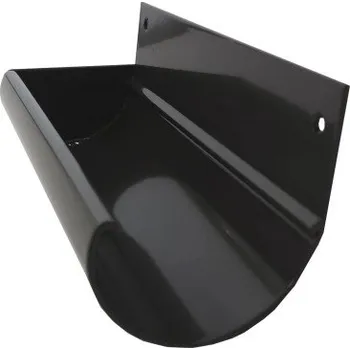 okap Balkonový ŽLAB OKAP PROFI - zakončení (Hliníkové zakončení žlabu, levá i pravá strana komplet, délka 80 mm, barva grafit RAL 7024)