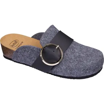 Dámská zdravotní obuv Scholl AMALFI CLOG zdravotní dámská domácí obuv barva tmavě šedá šedá 40