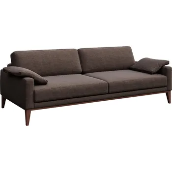 Pohovka Hnědá třímístná látková pohovka MESONICA Musso I, 211 cm
