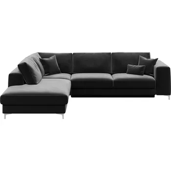 Pohovka Devichy Sametová rozkládací pohovka Rothe 302 cm, levá