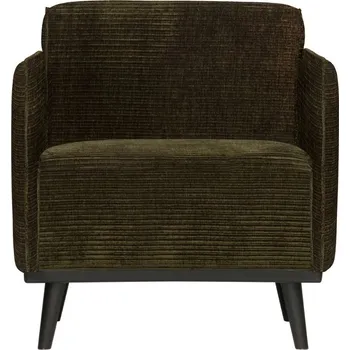 Křeslo WOOOD Tmavě zelené manšestrové křeslo Twilight