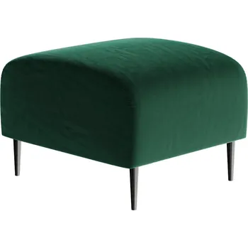 Taburet Tmavě zelená sametová podnožka Ghado Shel