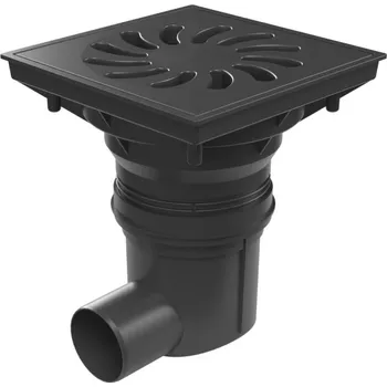 kanalizační vpusť Kanalizační vpusť boční 75-110, plovák NEPTUN, plastová mřížka 250x250 75 Plastová bez šroubů bez límce