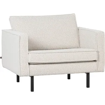 Křeslo WOOOD Bílé látkové křeslo Raden