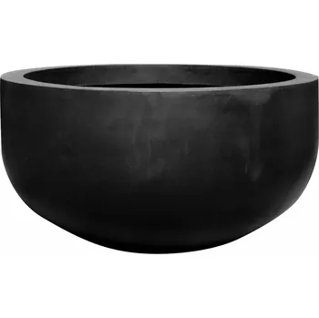 Květináč Květináč City bowl, barva černá, více velikostí - PotteryPots Velikost: L - v. 68 cm, ⌀ 128 cm