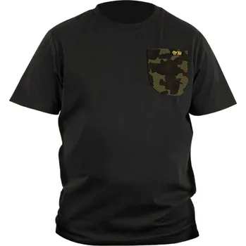 Rybářské oblečení Avid Carp Tričko Cargo T Shirt Black Velikost: M