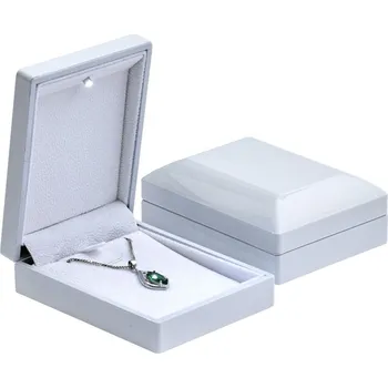 Dárková krabička JK Luxusní dárková krabička na náhrdelník s LED osvětlením bílá KZ-6/A1/A1