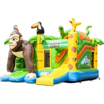 Skákací hrad Skákací hrad se skluzavkou a herními prvky | Záruka 2 roky | Jungle