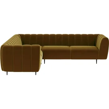 Pohovka Ghado Sametová rohová pohovka Shel 280 cm, levá