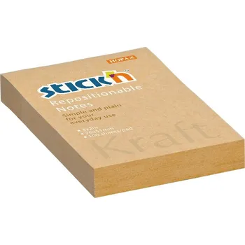 Samolepící bloček samolepicí bloček Kraft Stick´n by Hopax 76x51mm, 100 lístků