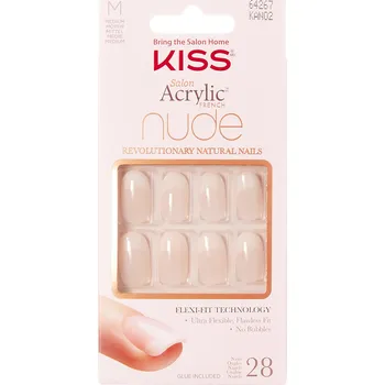 Umělé nehty KISS Salon Acrylic French akrylové nehty 28 ks 64267 Nude