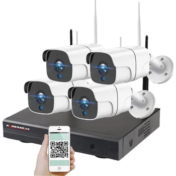Kompletní kamerový systém Bezdrátový 4 kamerový set WiFi IP PRO WIP4-107B 3MPx, CZ menu