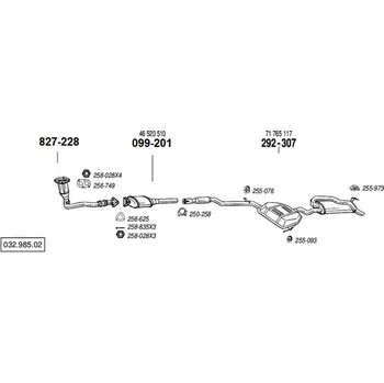 Katalyzátor katalyzátor Bosal 099-201