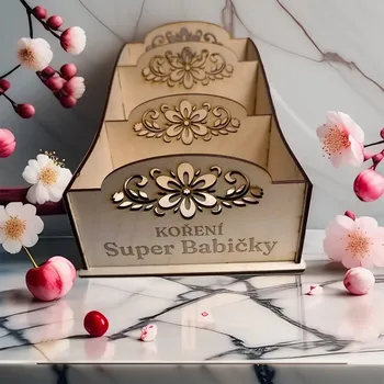 Žertovný předmět Koření super babičky - krabička na koření s gravírováním