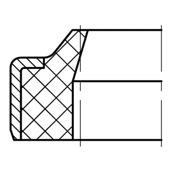 Hydraulický filtr Stírací kroužek AM44 55x63x7/10 AU95/KOV DIN Rubena