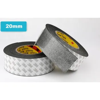 Lepicí páska 3M černá lepící páska oboustranná pěnová 20mm 5m 2mm
