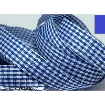 Stuha Lemovka - stuha - stuhy - mašle kostka modrá