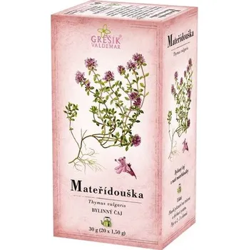 Čaj Valdemar Grešík Mateřídouška bylinný porcovaný čaj