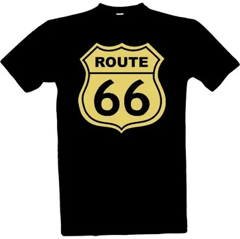 Pánské tričko Tričko s potiskem ROUTE 66 Mashalesi Art Design pánské