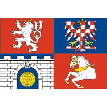 Vlajka Vlajka Pardubického kraje - sítotisk Alerion
