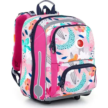 Školní batoh Školní aktovka s kytkami Topgal BEBE 22001