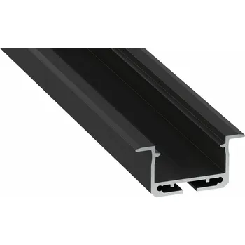 LED lišta LEDLabs Hliníkový profil LUMINES inSileda zápustný 2m pro LED pásky, černý lakovaný