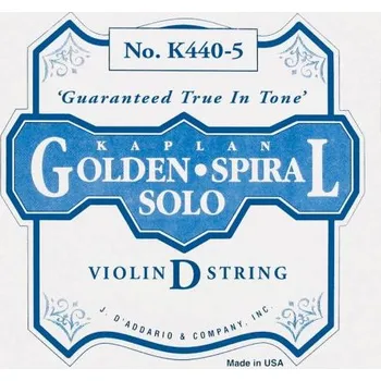 Struna pro kytaru a smyčcový nástroj D'Addario Kaplan Golden Spiral Solo K440-5, Struna na housle D