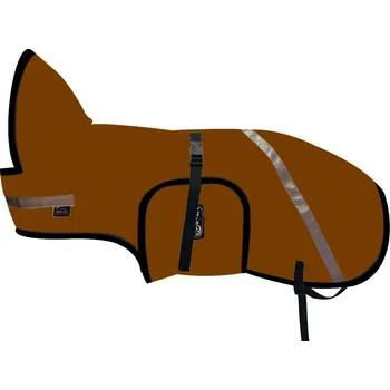 Obleček pro psa Zimní vesta JEDNOBAREVNÁ (40cm, hnědá)