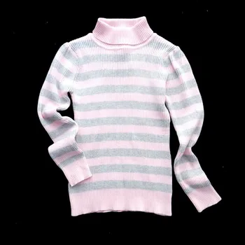 Dívčí svetr Dětský svetr, šedý/růžový